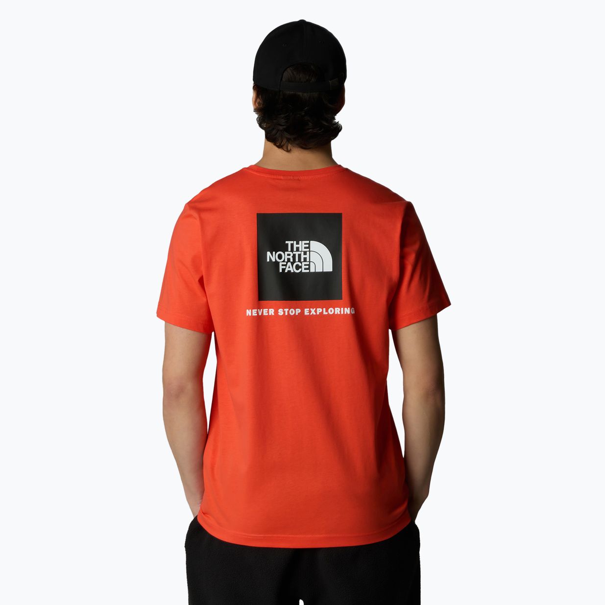 Tricou pentru bărbați The North Face Box Nse crimson orange/black 3