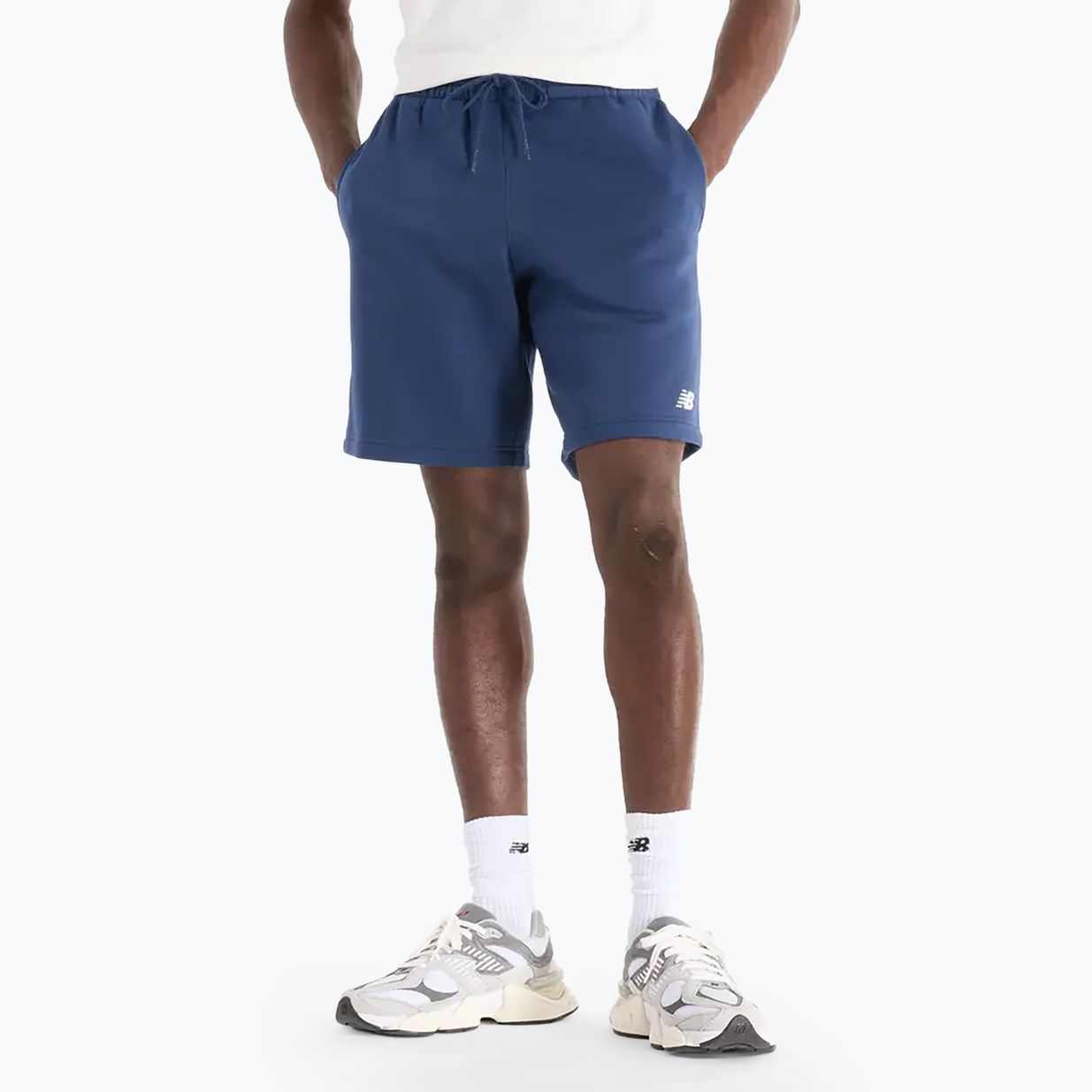 Pantaloni scurți pentru bărbați New Balance Fleece Short 9" navy