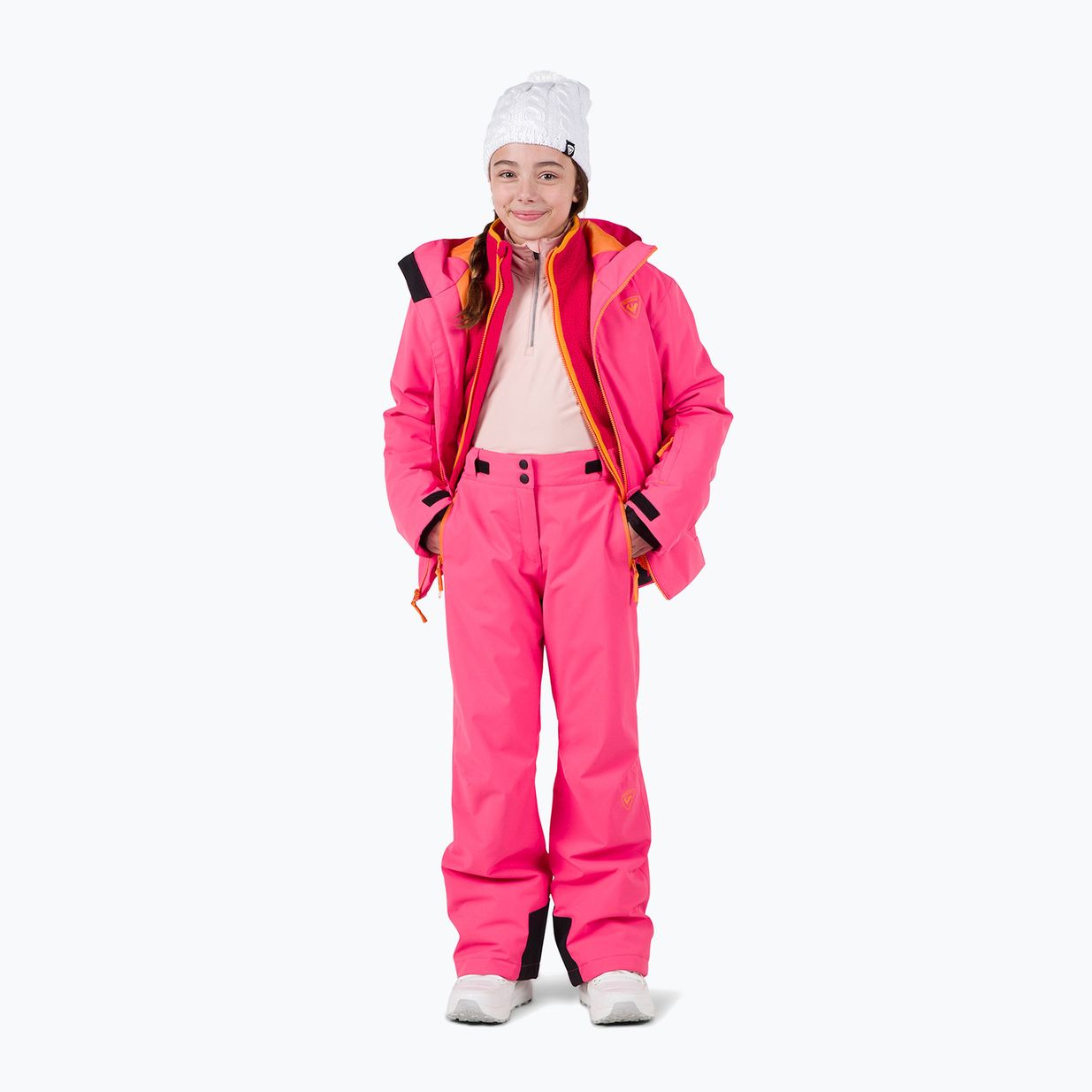 Pantaloni de schi pentru copii Rossignol Girls Ski tea rose 2