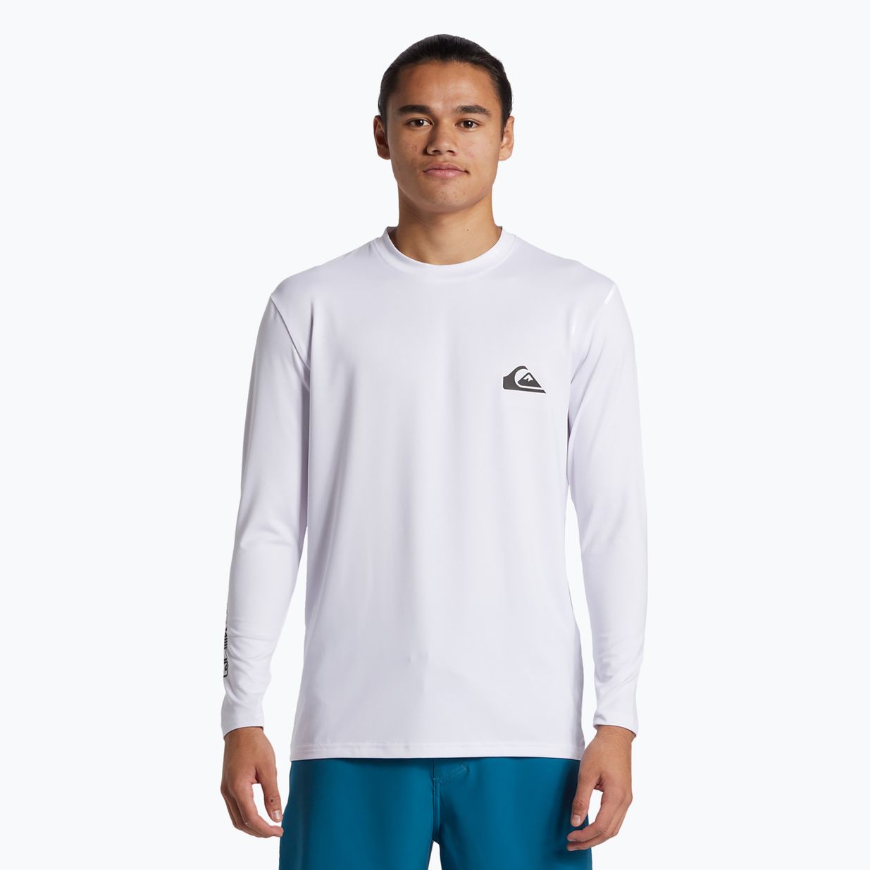 Quiksilver bărbați Everyday Surf Tee alb/alb cu mânecă lungă