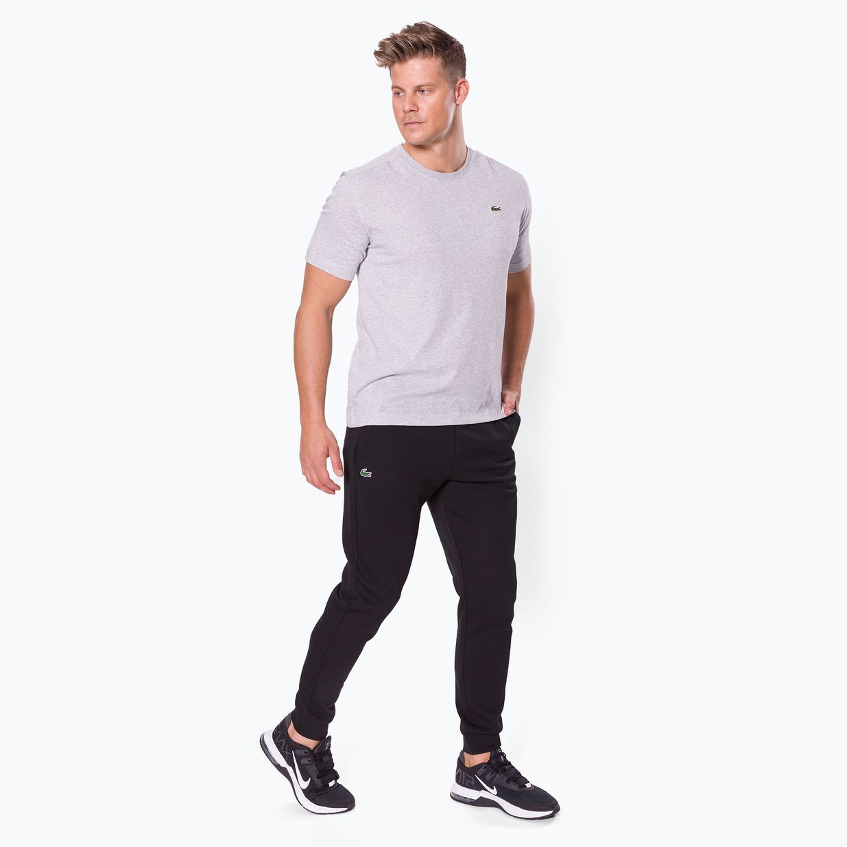 Pantaloni de tenis pentru bărbați Lacoste C31 negru XH9559 2