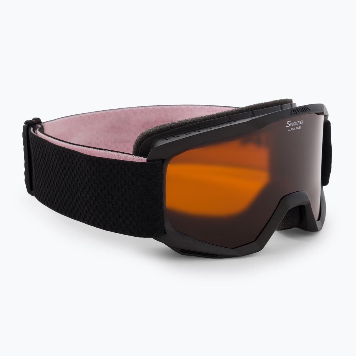 Ochelari de schi pentru copii Alpina Piney black/rose matt/orange