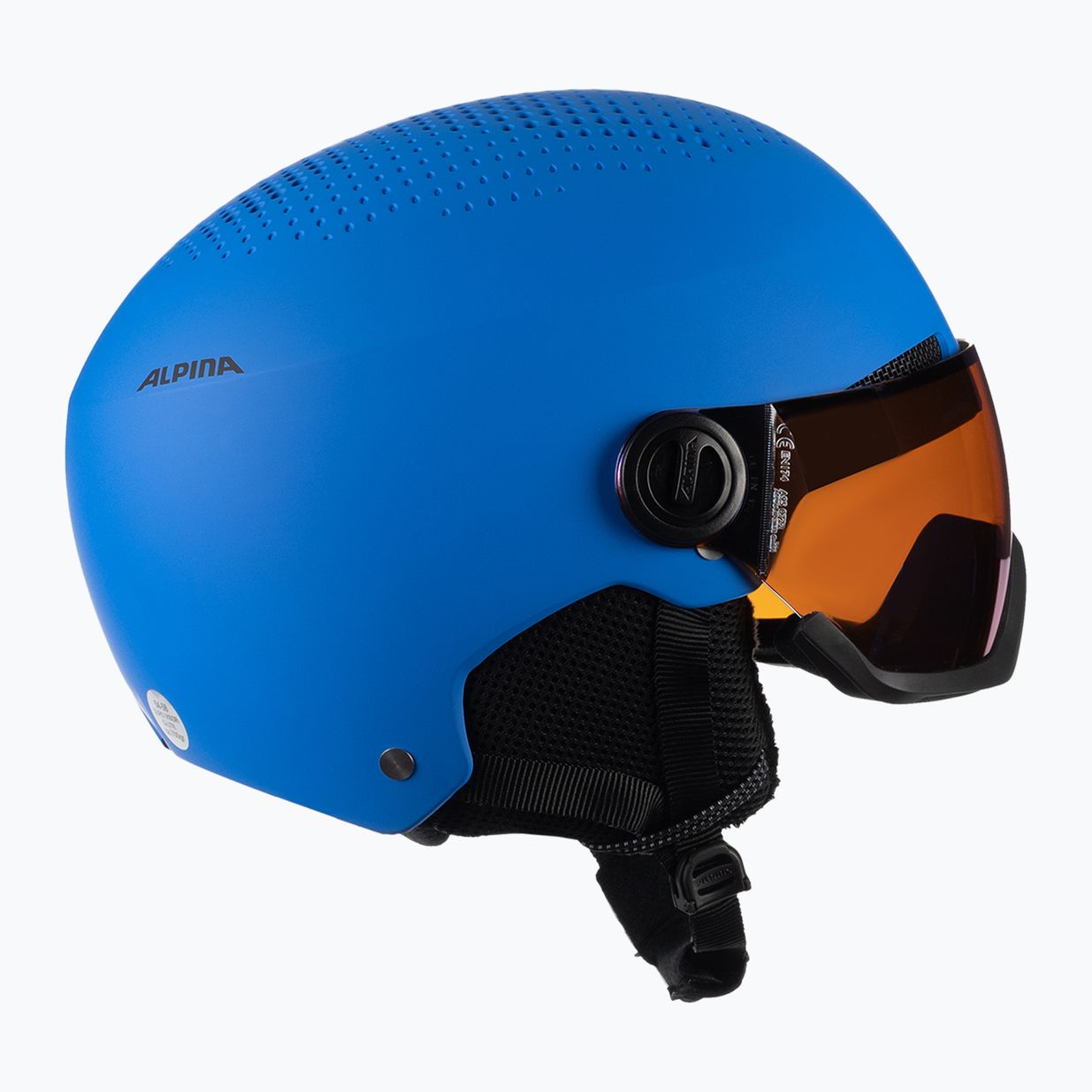 Căști de schi pentru copii Alpina Zupo Visor Q-Lite blue matt 4