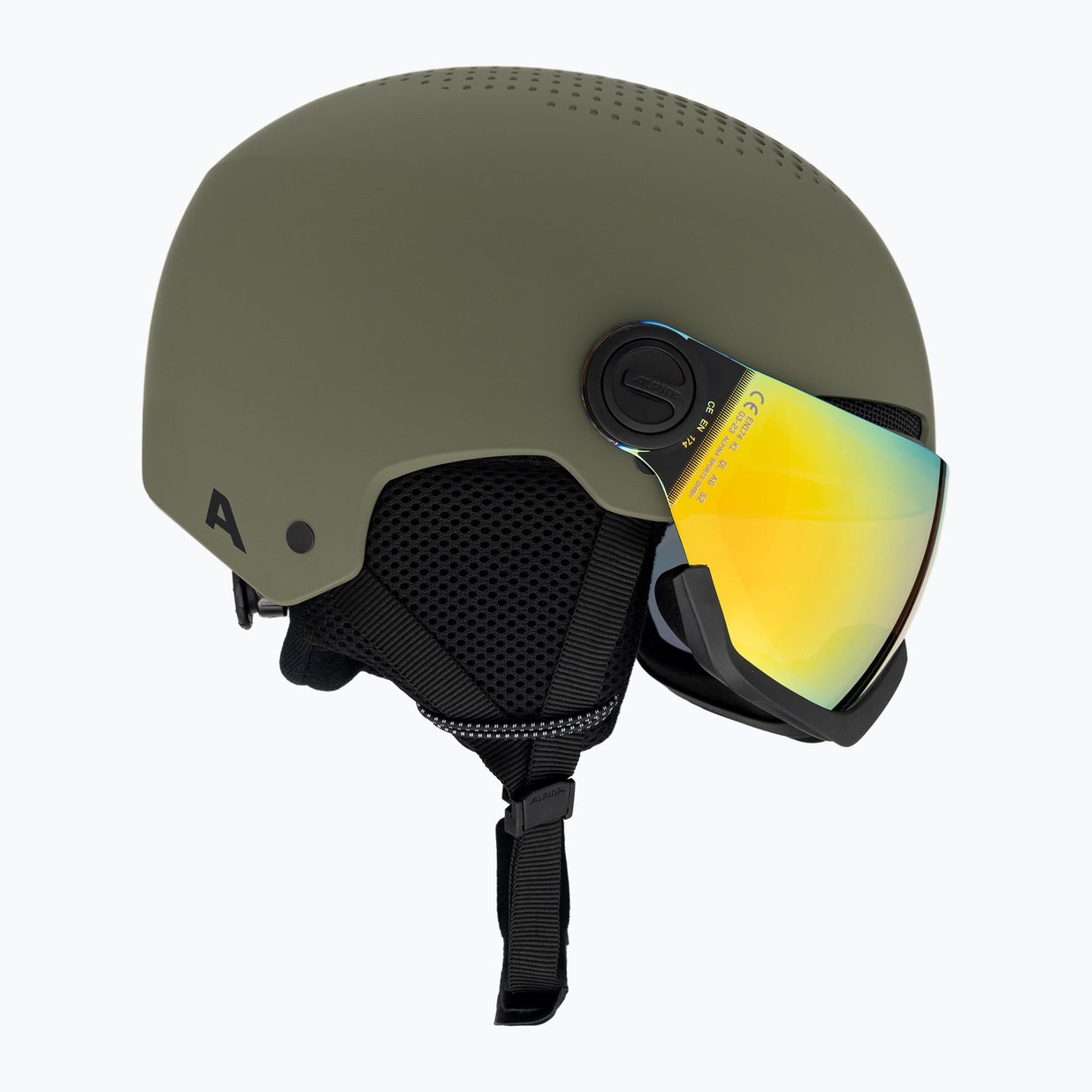 Cască de schi Alpina Arber Visor Q Lite olive mat 4