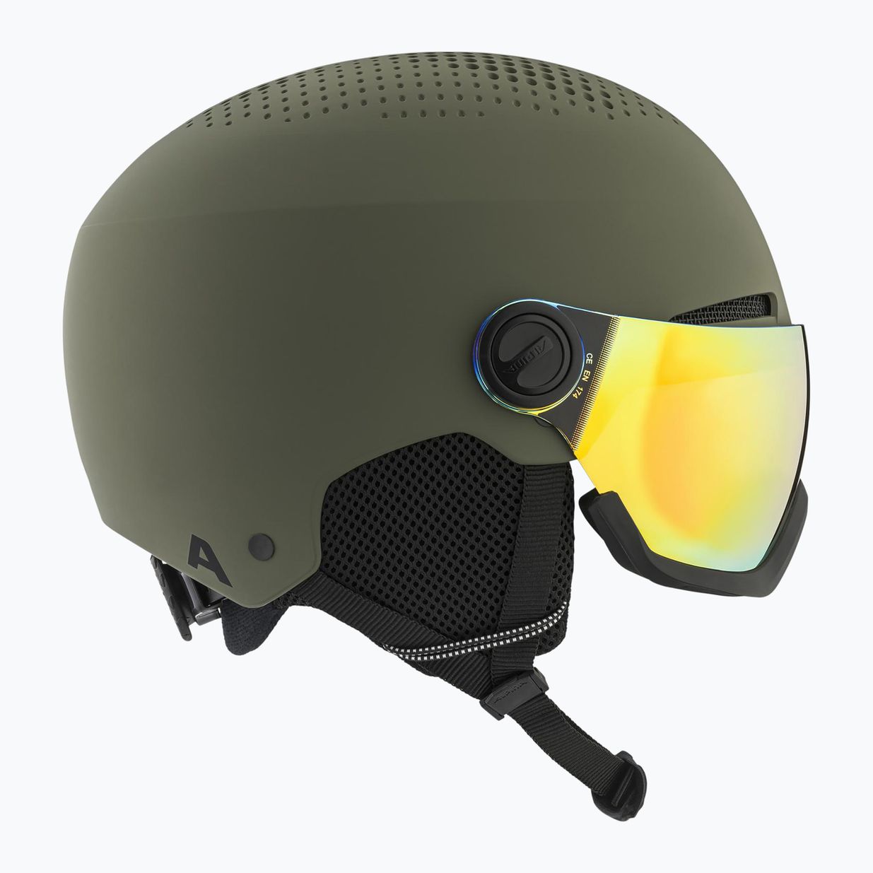 Cască de schi Alpina Arber Visor Q Lite olive mat 9