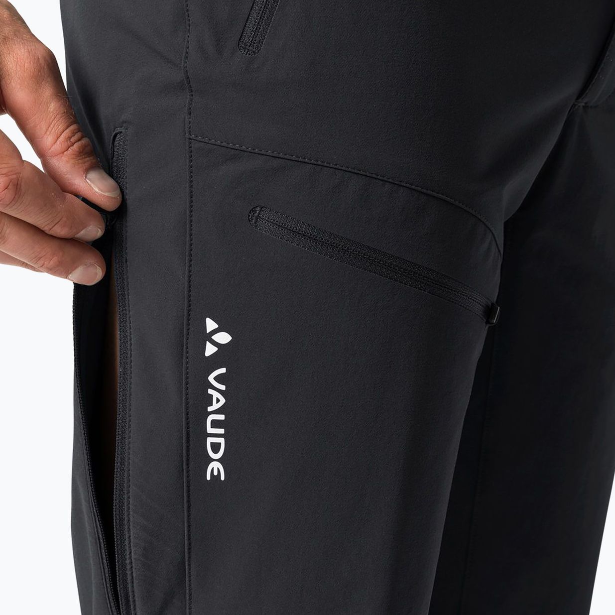 Pantaloni bărbătești softshell VAUDE Badile II negru uni 4