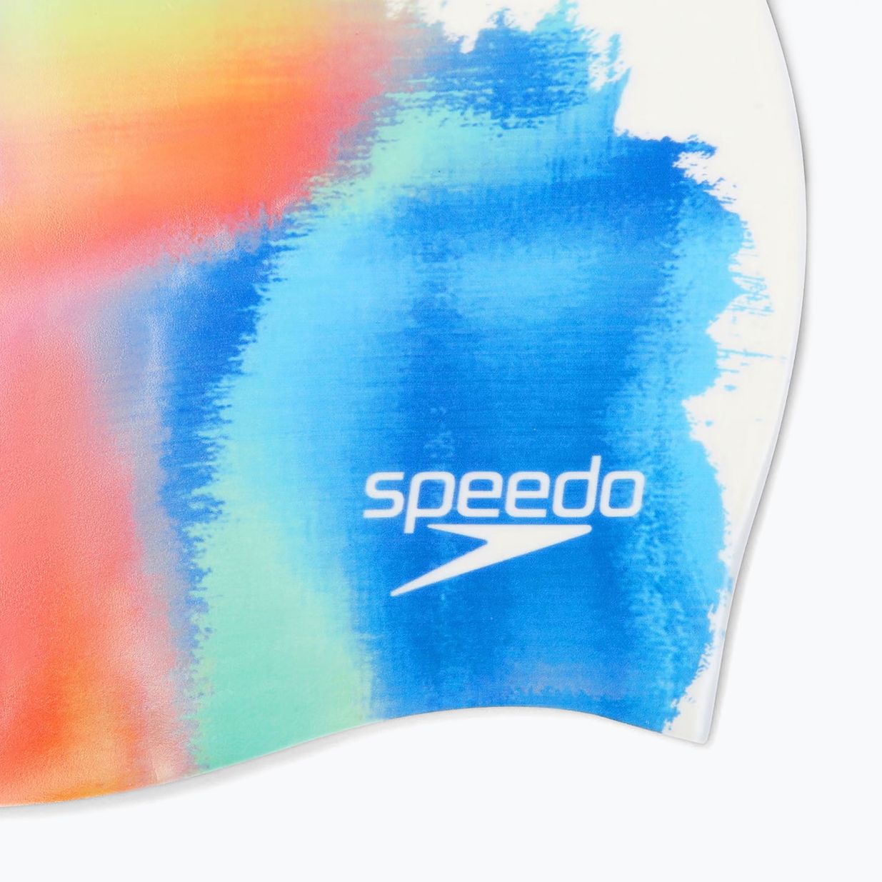 Cască de înot Speedo Digital Printed white/punch blue/nectarine 3