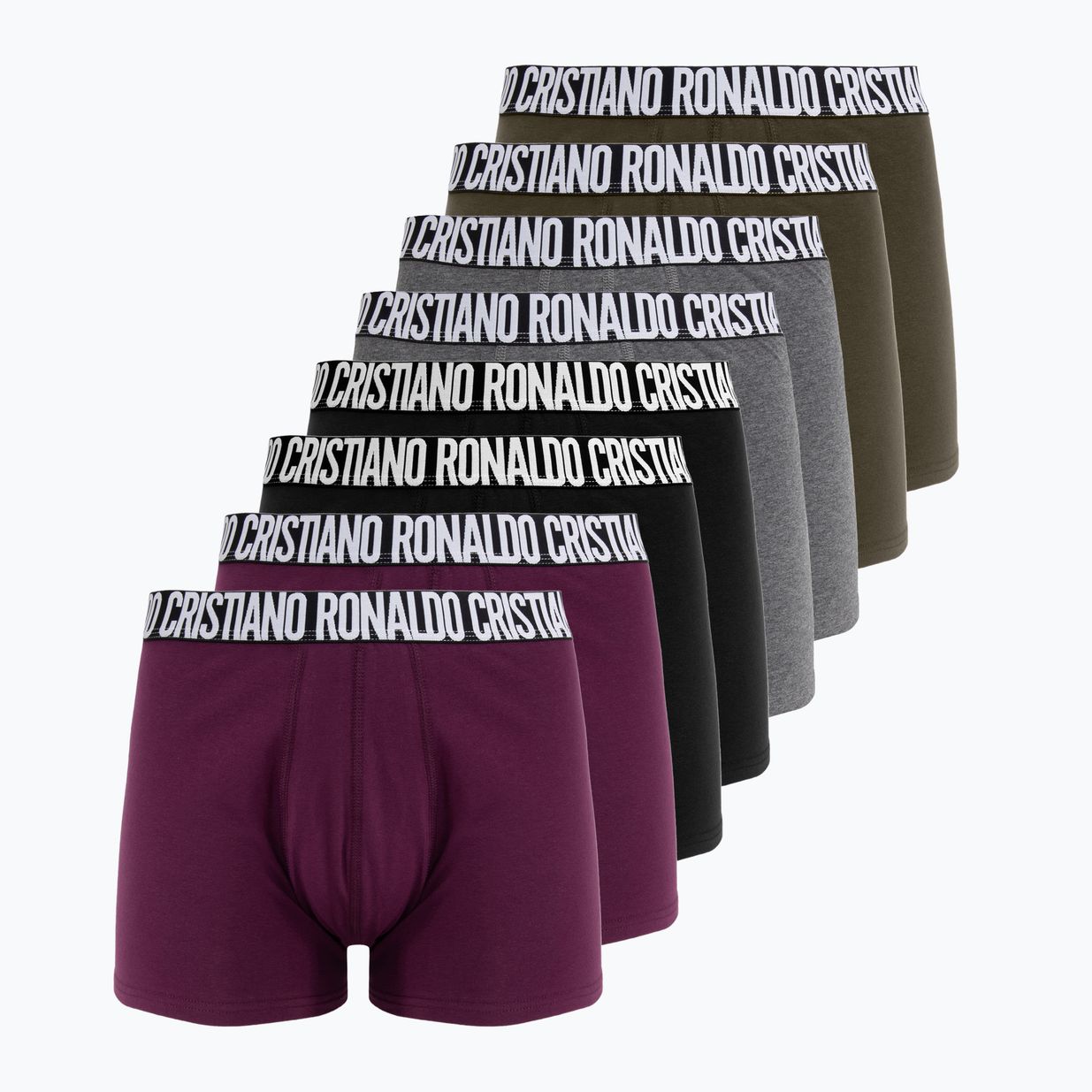 Boxeri pentru bărbați CR7 Basic Trunk 8 par multicolor