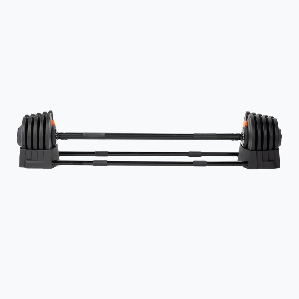 Halteră/bară 2w1 TREXO TRX-ABD40 1-40 kg negru/portocaliu 12