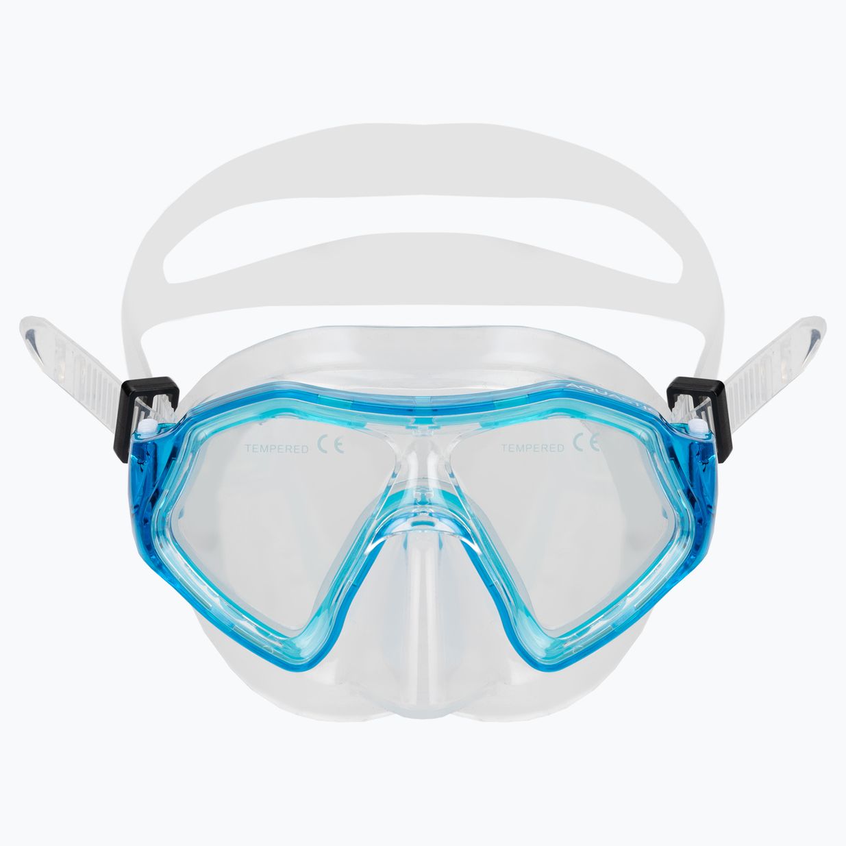 Set de snorkeling pentru copii AQUASTIC Shelly mască + tub albastru deschis 3