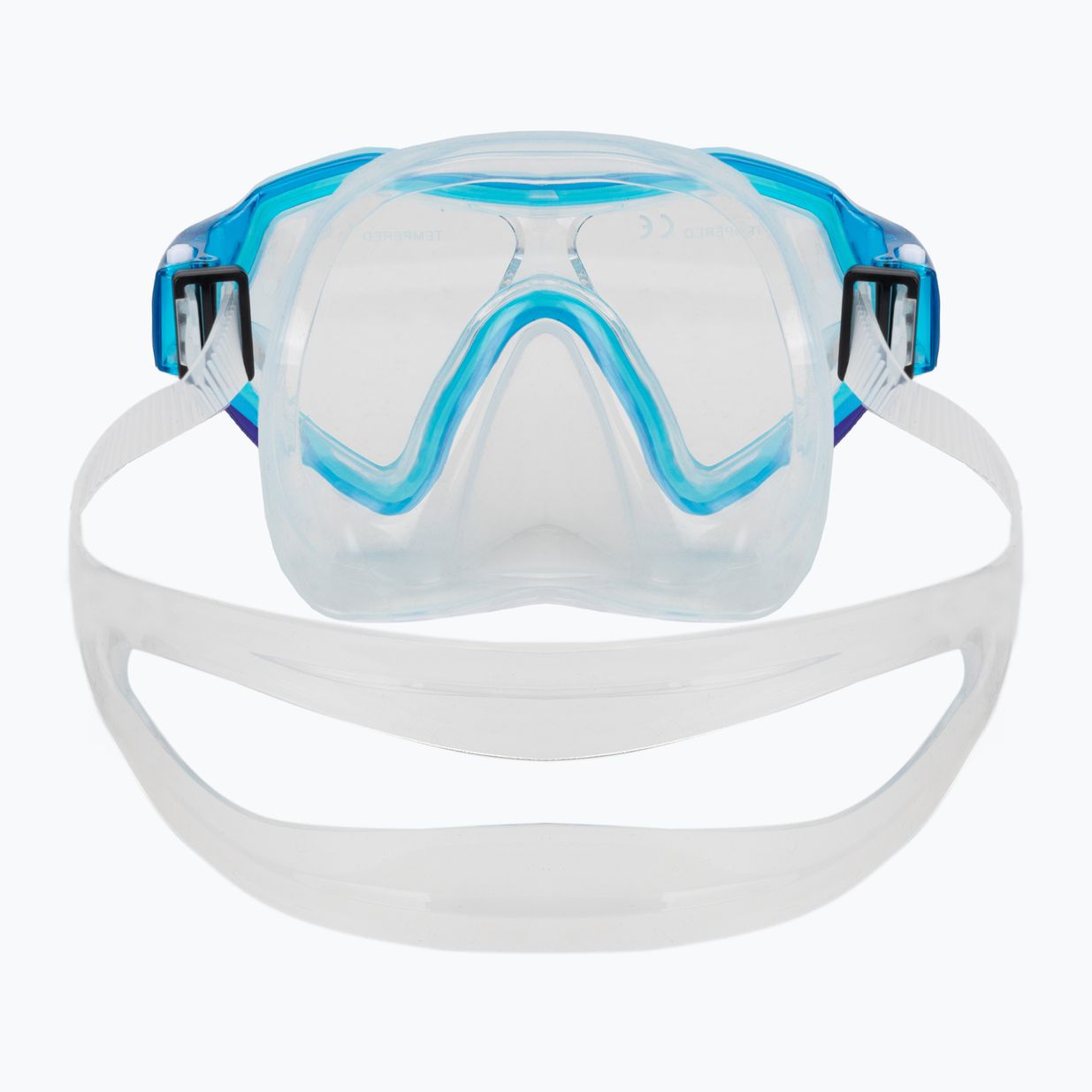 Set de snorkeling pentru copii AQUASTIC Shelly mască + tub albastru deschis 4