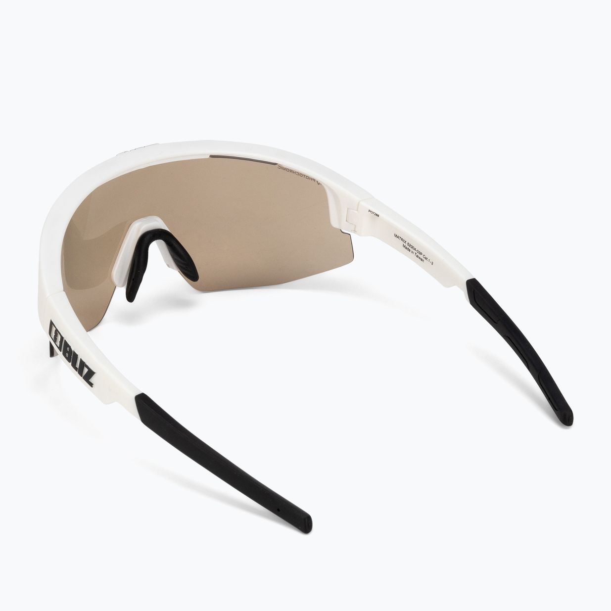 Ochelari de ciclism Bliz Matrix Nano Optics Photochromic S1-S3 mat alb / maro albastru multi 52304-03P 2