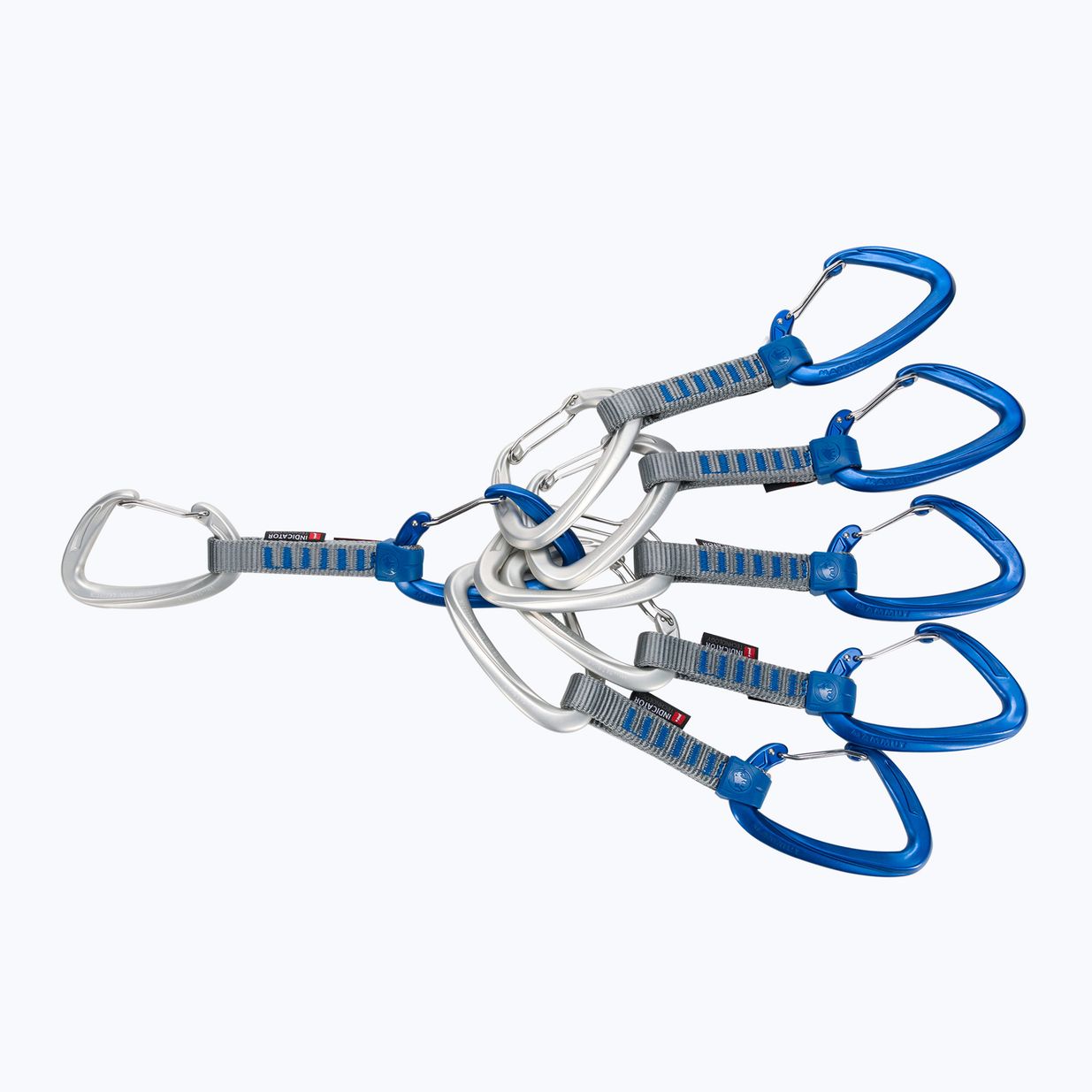 MAMMUT Crag Wire carabiniere de sârmă set 10 cm 6 buc argintiu și albastru