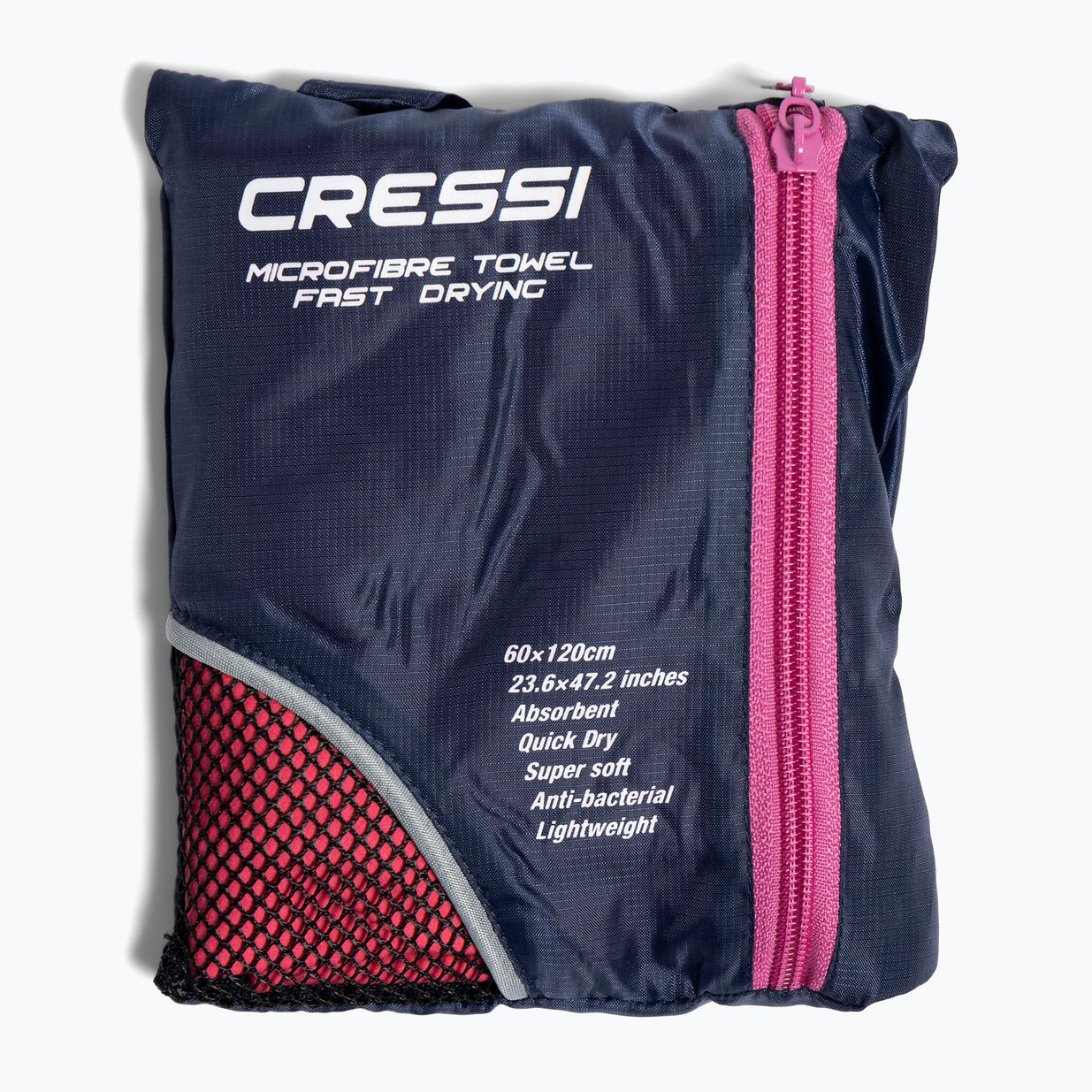 Cressi Prosop de plajă bicolor cu uscare rapidă Cressi Microfibre roșu XVA890 5