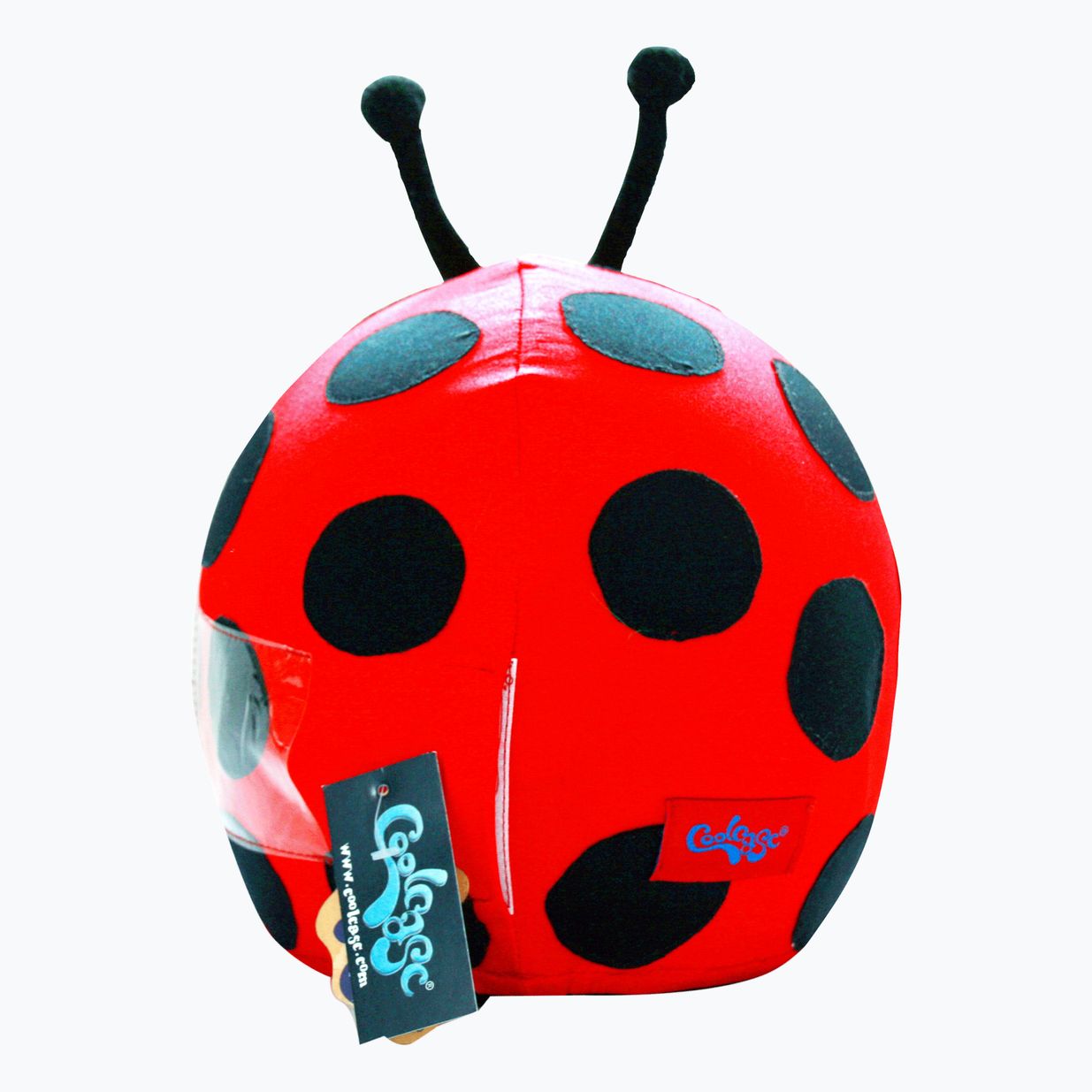 Husă pentru cască COOLCASC Ladybird, roșu 6