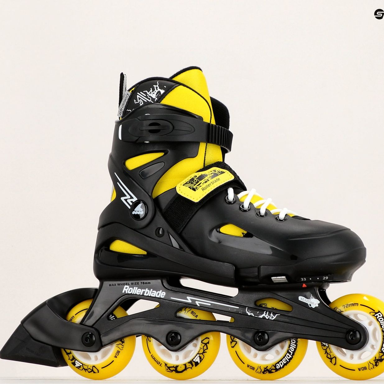 Role pentru copii Rollerblade Fury black/yellow 9