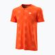 Tricou de tenis pentru bărbați Wilson PWR SMLS Henley III portocaliu WRA804501