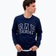 Hanorac pentru bărbați GAP Logo Crewneck blue navy