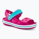 Crocs Crockband Sandale pentru copii roz bomboane/pool