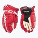 Mănuși de hochei pentru copii CCM JetSpeed FT4 JR red/white 2