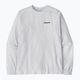 Longsleeve pentru bărbați Patagonia P-6 Logo Responsibili white 3