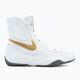 Nike Machomai alb și auriu pantofi de box 321819-170 2