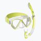 Set de snorkeling pentru copii Mares Combo Pirate Neon yellow/white/clear 411788BB