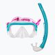 Set de snorkeling pentru copii Mares Combo Keewee Junior aqua/white/clear