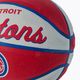 Wilson NBA Team Retro Mini Detroit Pistons Baschet roșu WTB3200XBDET 3