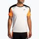 Tricou de alergare pentru bărbați Brooks Run Visible 2.0 ecru/fluoro flash/black