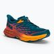 Pantofi de alergare pentru femei HOKA Speedgoat 5 albastru-portocaliu 1123158-BCCML