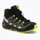 Salomon Xa Pro V8 Mid CSWP cizme de trekking pentru copii negru/verde lichen închis/y