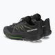 Bărbați Salomon Pulsar Trail pantofi de alergare negru/negru/verde gecko 3
