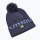 Șapcă de iarnă pentru bărbați Under Armour Ua Halftime Fleece Pom albastru marin 1373093 4