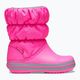 Ghete pentru copii Crocs Winter Puff Kids electric pink/light grey 9