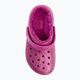 Crocs Classic Lined Glitter Clog fuchsia fun/multi flip-flops pentru copii 7