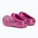 Crocs Classic Lined Glitter Clog fuchsia fun/multi flip-flops pentru copii 4