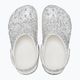 Șlapi Crocs Classic Starry Glitter alb pentru copii 12