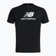 Tricou de antrenament pentru bărbați New Balance Essentials Stacked Logo Co negru NBMT31541BK 5