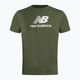 Tricou de antrenament pentru bărbați New Balance Essentials Stacked Logo Co verde NBMT31541DON 5