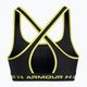 Sutien de fitness Under Armour Crossback Mid negru/galben de lămâie 6