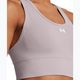 Sutien de antrenament Under Armour Vanish Seamless Mid Branded tetra gri/alb 3