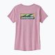 Tricou pentru femei Patagonia Cap Cool Daily Graphic Shirt Waters boardshort logo/milkweed mauve x-dye 4