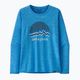 Longsleeve pentru femei Patagonia Cap Cool Daily Graphic Shirt ridge rise moonlight/vessel blue x-dye 3