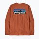 Longsleeve pentru bărbați Patagonia P-6 Logo Responsibili redtail rust