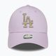 Șapcă pentru femei New Era Metallic Logo 9Forty Los Angeles Dodgers pastel purple 2