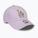 Șapcă pentru femei New Era Metallic Logo 9Forty Los Angeles Dodgers pastel purple 3