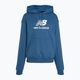 Bluză pentru femei New Balance French Terry Stacked Logo Hoodie blueagat 5