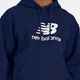 Bluză pentru bărbați New Balance Stacked Logo French Terry Hoodie navy 4