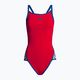 Costum de înot dintr-o bucată pentru femei arena Team Stripe Super Fly Back One Piece roșu-albastru 001195/477